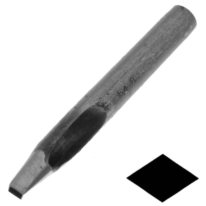 Kyoshin Elle Leathercraft Tool Custom Shaped Leather Hole Punch No.6 Large Rhombus Diamond 11x7mm, for Leatherworking