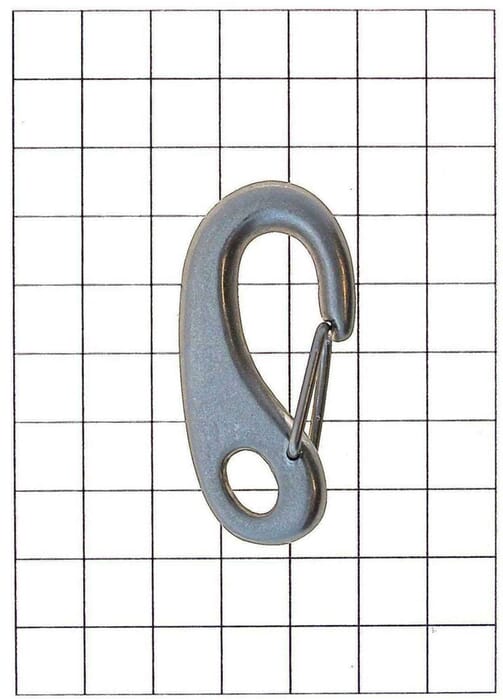 Leathercraft Hardware Heavy Duty Silver Spring Link for Leather 52mm x 25mm