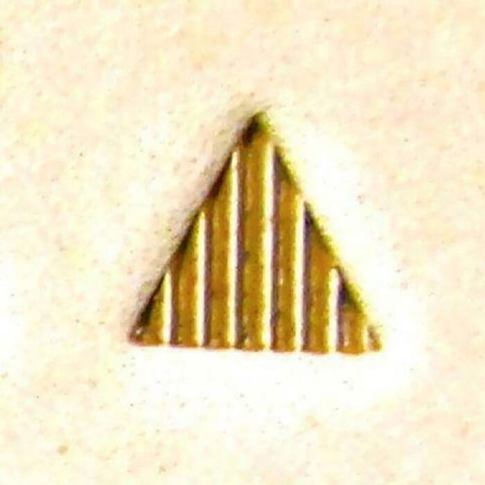 Craft Sha Leathercraft Matting Triangle Beveller Leather Stamp 7mm x 7mm B961