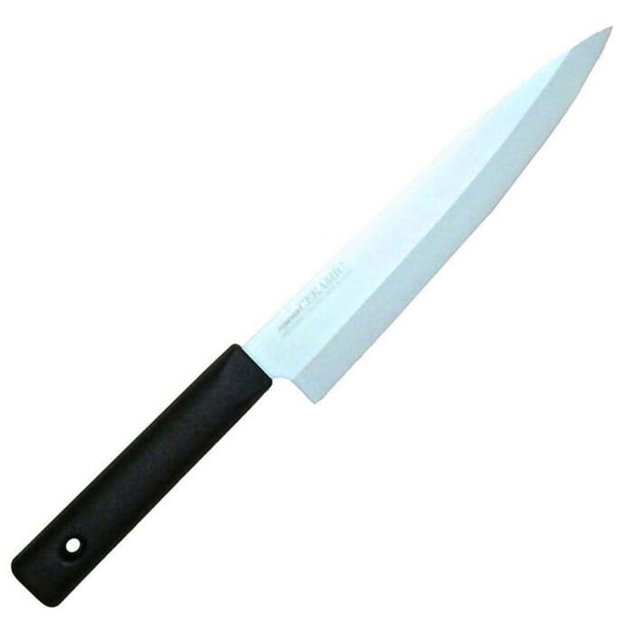 Forever Cera CCL19 High Density 19cm Sushi Sashimi Yanagiba Japanese Single Edge Ceramic Kitchen Knife, for Slicing & Cutting