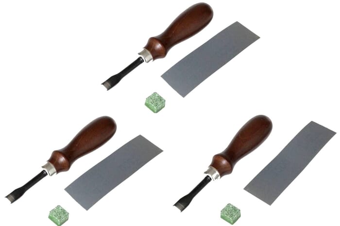 Seiwa Leathercraft Tool French Edger Leather Skive Knife, Sizes 1-3