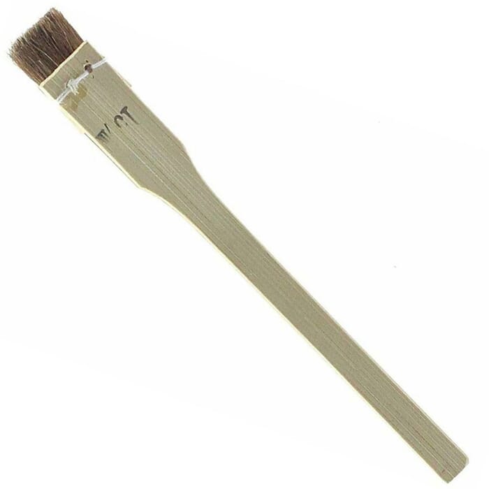 Sanesu Japanese Traditional Small Narrow Hake Wash Paint Brush for Painting 15mm