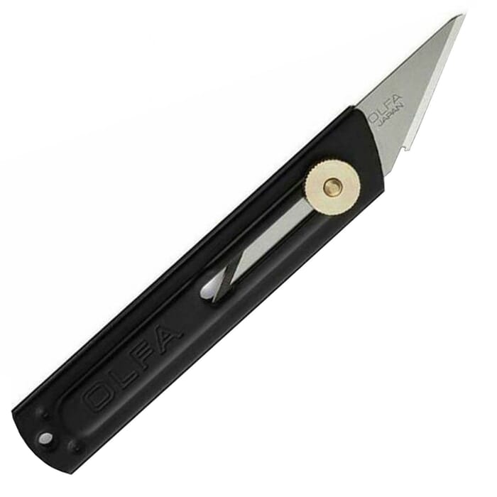 Olfa Japan General Purpose Cutting Tool CK-1 26B Retractable & Replaceable Stainless Steel Blade Woodcarving Utility Cutter Craft Knife 85mm