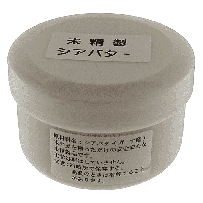 Tanaka Kyouzai Shoten Unrefined 100% All Natural Shea Butter 80g Wood Leather Stone Oil Finish, for Polishing Wood, Stone, & Leather