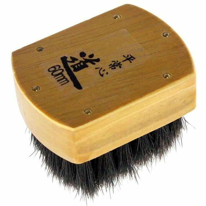 Michihamono 60mm Mokuhanga Woodblock Printing Maru Bake Inking Brush, with Black Horse Hair Bristles, to Spread Paste & Pigments