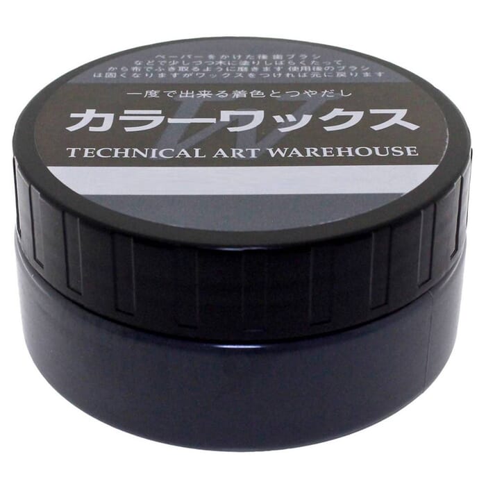 Kishiduka Kikai Technical Art Warehouse Leather & Wood Stain Wax Dark Gray 200g