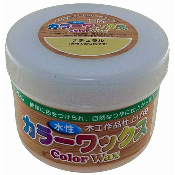 Washin Paint Color Wax 200g Woodcarving Water Based Coloured Wood Finish Natural
