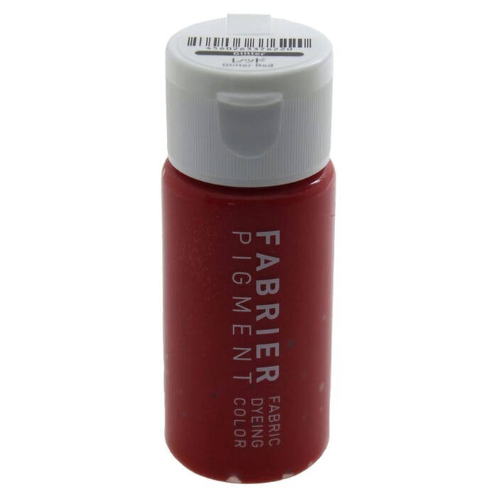 Seiwa Glitter Red 35ml Fabrier Pigment Fabric Dyeing Color Water Based Acrylic Resin Leathercraft & Fabric Paint