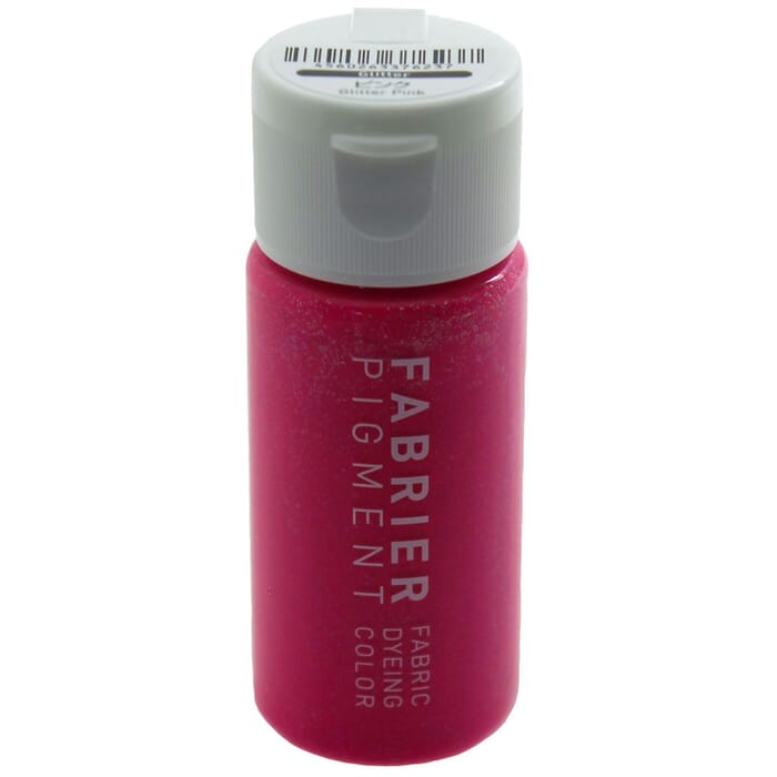 Seiwa Glitter Pink 35ml Fabrier Pigment Fabric Dyeing Color Water Based Acrylic Resin Leathercraft & Fabric Paint