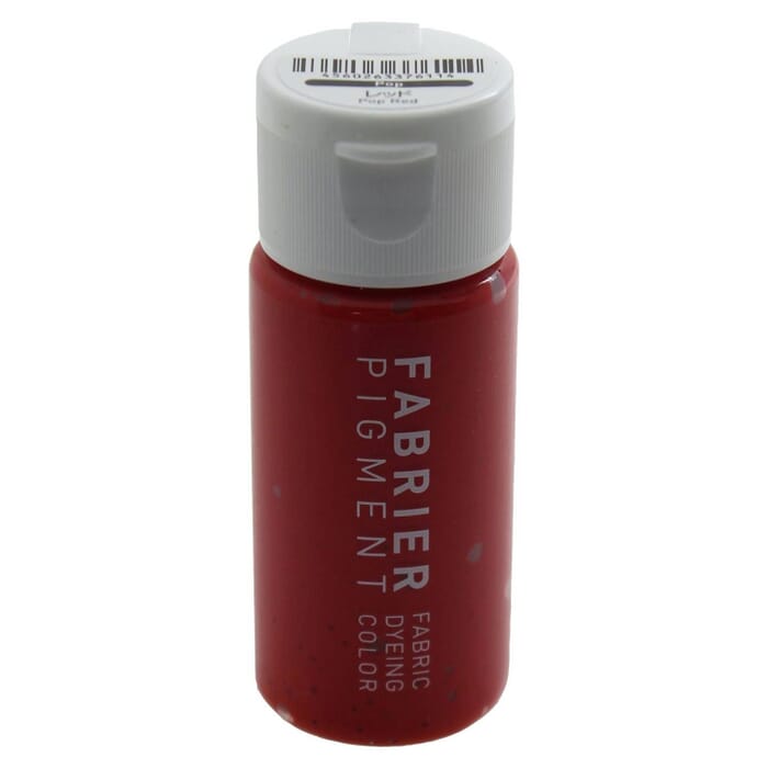 Seiwa Pop Red Leathercraft Fabrier 35ml Fabric & Leather Dyeing Color Water Based Acrylic Resin Pigment, for Leatherwork Painting