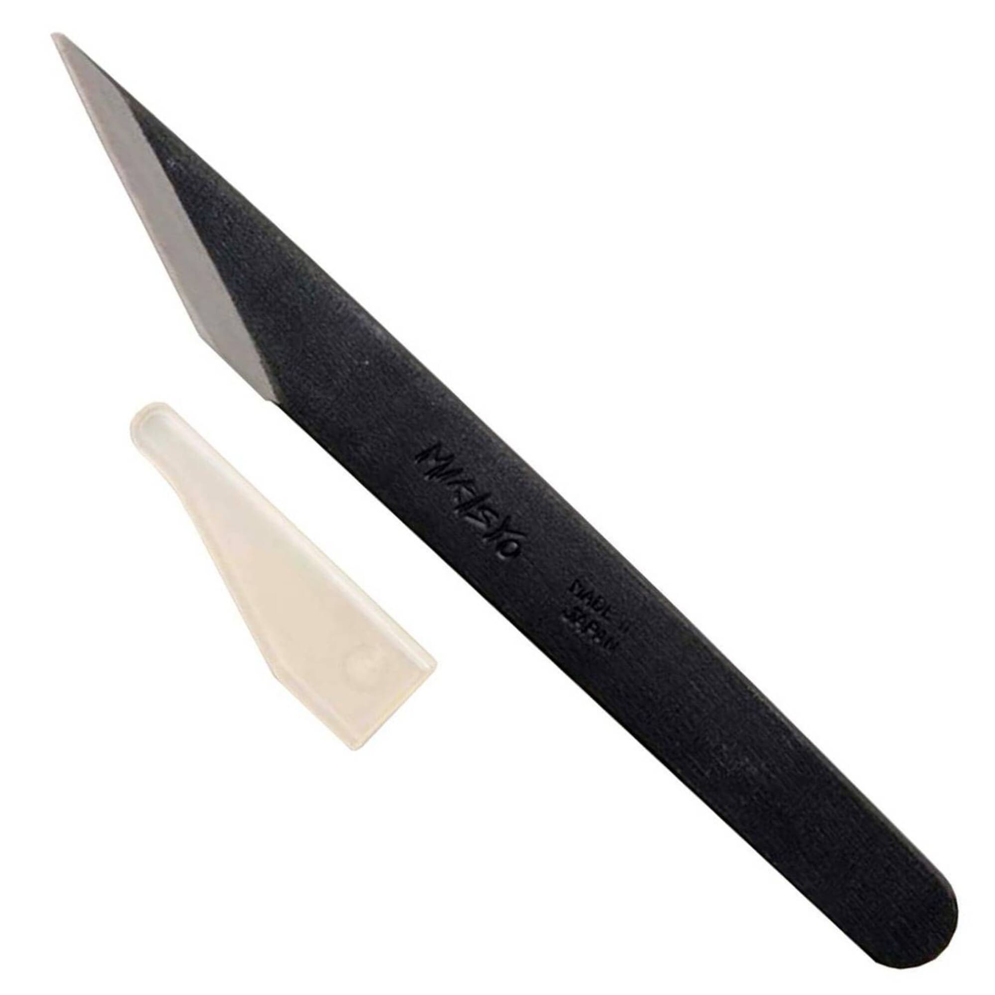 Michihamono Specialized Japanese Wood Carving Tool 35mm Double Bevel Whittling Knife, with High-Speed Steel Blade, for Woodworking