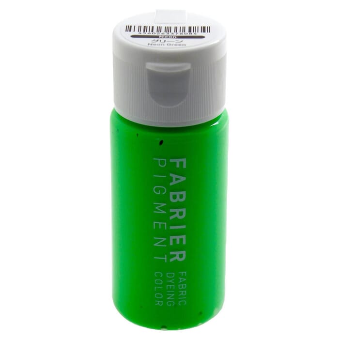 Seiwa Neon Green Fabrier Pigment Fabric Dyeing Color 35ml Fluorescent Leathercraft Dye, for Fabric & Leather Painting