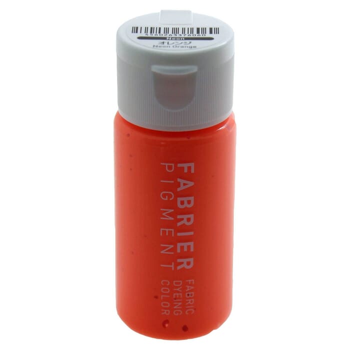 Seiwa Neon Orange Fabrier Pigment Fabric Dyeing Color 35ml Fluorescent Leathercraft Dye, for Fabric & Leather Painting