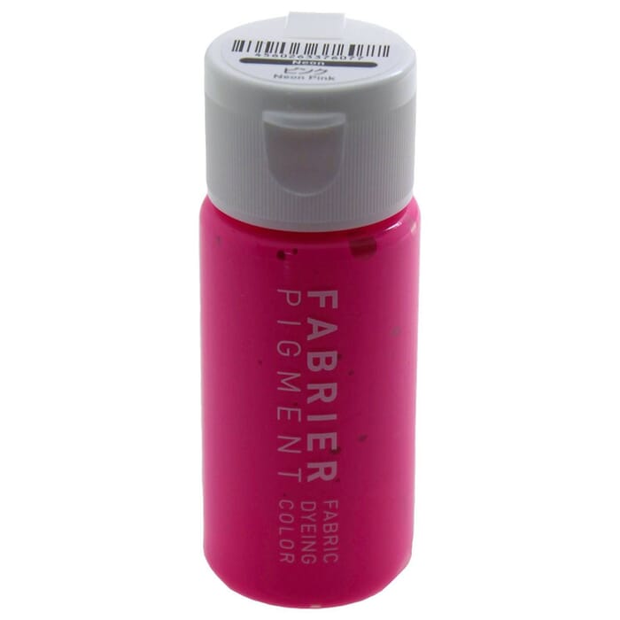 Seiwa Neon Pink Fabrier Pigment Fabric Dyeing Color 35ml Fluorescent Leathercraft Dye, for Fabric & Leather Painting