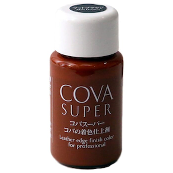 Seiwa Cova Super 30g Matte Brown Leathercraft Edge Dye Finish Color Acrylic Resin Water-Based Pigment Finishing Paint, for Leatherworking