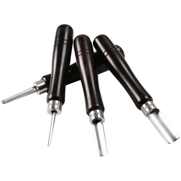 [Bundle] Craft Sha Flint Leathercraft Punching Tools R2.5-R10 153mm Leather Round Corner Cutter, with Ebony Handle, to Cut Corners in Leatherwork