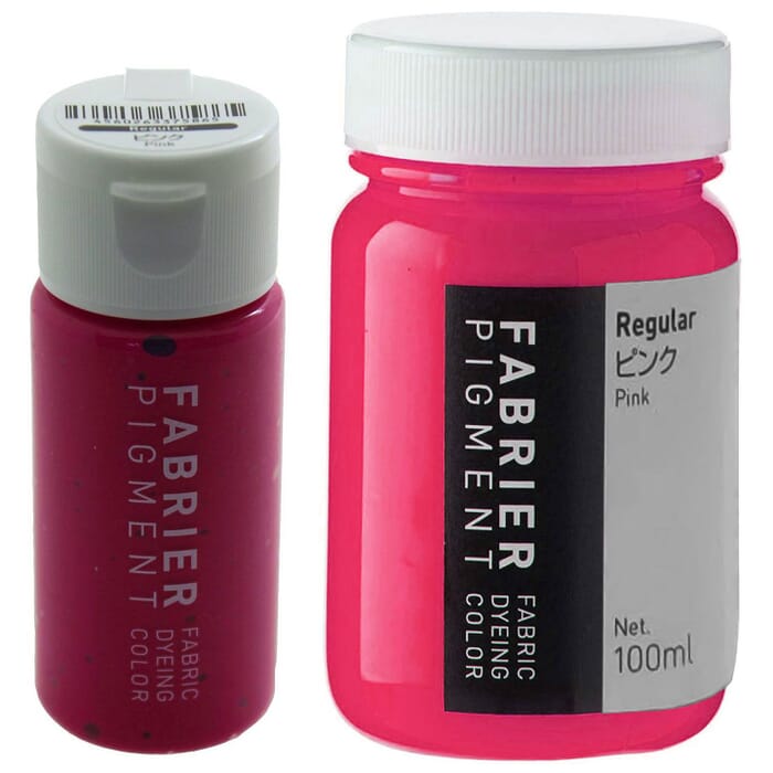 [Bundle] Seiwa Fabrier Regular Pink Water-Based Acrylic Resin Paint Fabric Leathercraft Acrylic Dye 100ml & 35ml, for Leather Dyeing