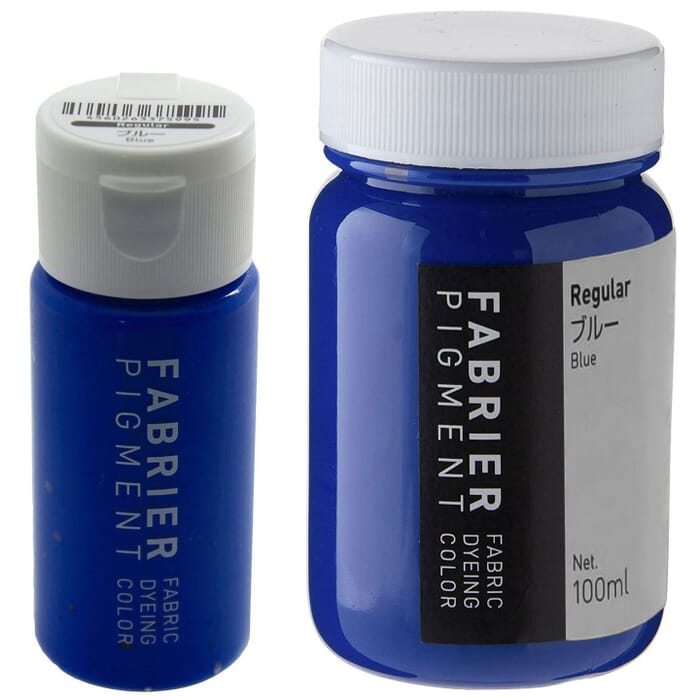 [Bundle] Seiwa Fabrier Regular Blue 35ml & 100ml Opaque Water-Based Acrylic Resin Pigment Leathercraft Fabric Dye, for Leatherwork Painting