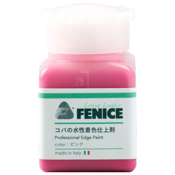 Craft Sha Leathercraft Fenice 15 Pink Coating 25ml Water Based Dye Professional Leather Edge Paint Sealant, to Coat Edges in Leatherworking