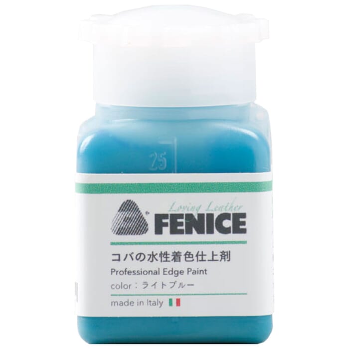 Craft Sha Leathercraft Fenice 20 Light Blue Coating 25ml Water Based Dye Professional Edge Paint Sealant, to Decorate Leather Edges