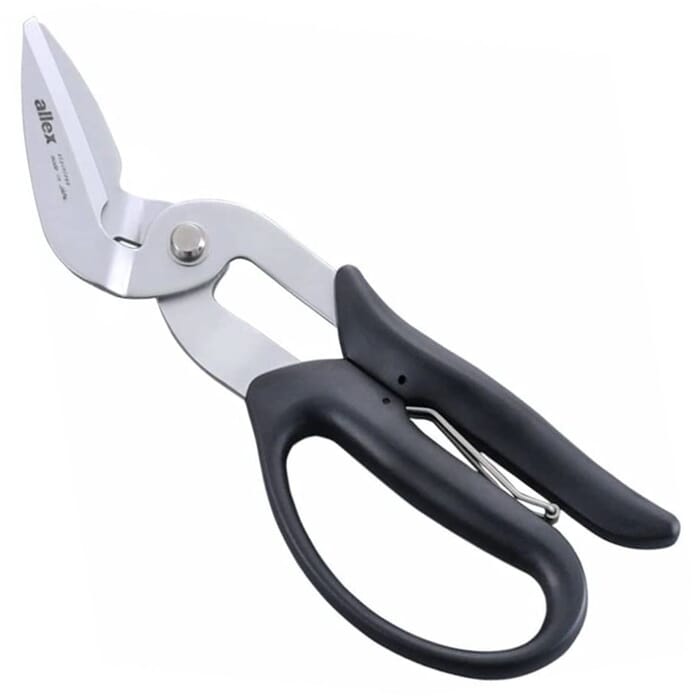 Allex Super Hard Scissors SH-1 Stainless Steel General Purpose Utility Shears Cutting Tool 55mm, to Cut Cardboard, Leather, Resin Sheet, & Carton