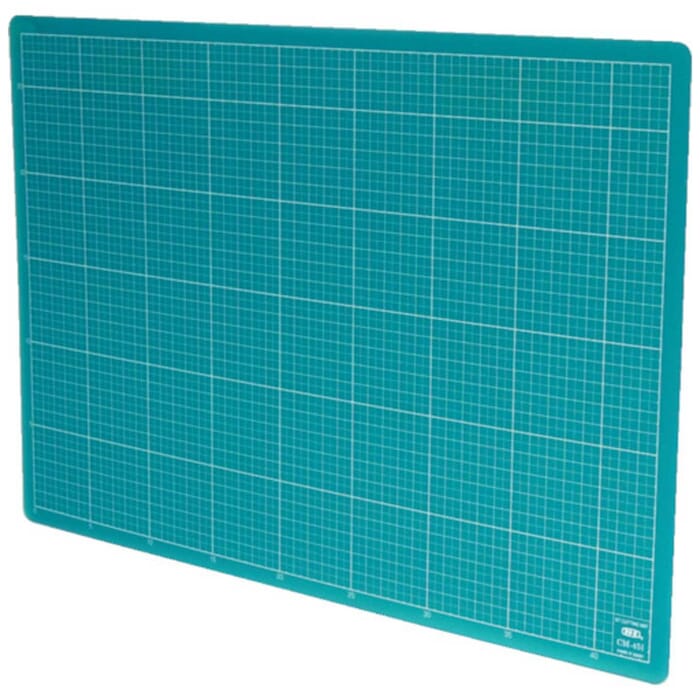 NT Cutter CM-45i Polyolefin Transparent Cutting Mat A3 Blue 450x300mm, with 5mm Grid Pattern, for Leathercraft