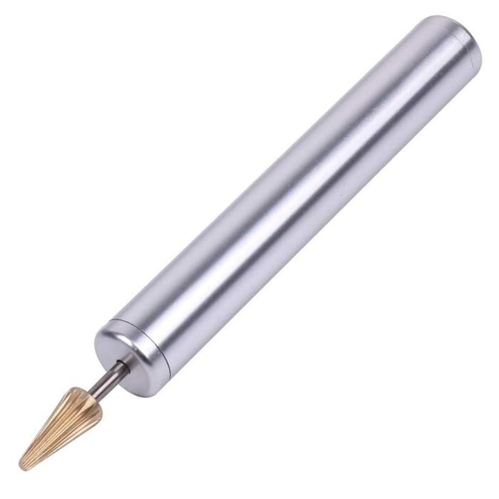Kyoshin Elle Leathercraft Edge Finish Coating Tool Silver Roller Pen Applicator, for Dyeing & Painting Leather Edges