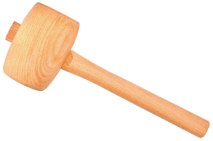 Michihamono Japanese Woodworking Hand Tool 300g Wood Carving Round Wooden Mallet, to Hammer Gouges & Chisels in Woodcarving