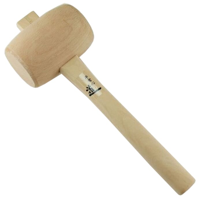 Michihamono Japanese Woodworking Hand Tool 300g Wood Carving Round Wooden Mallet, to Hammer Gouges & Chisels in Woodcarving