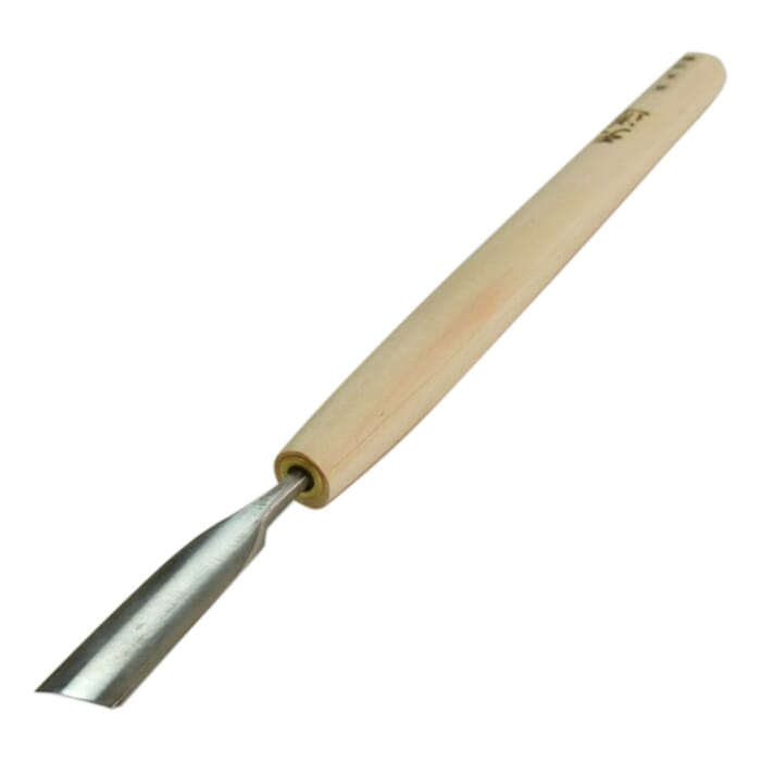 Michihamono Tendo Japanese Wood Carving Tool 6mm Round Edge Paring U Gouge, with High Speed Steel Blade, for Woodworking