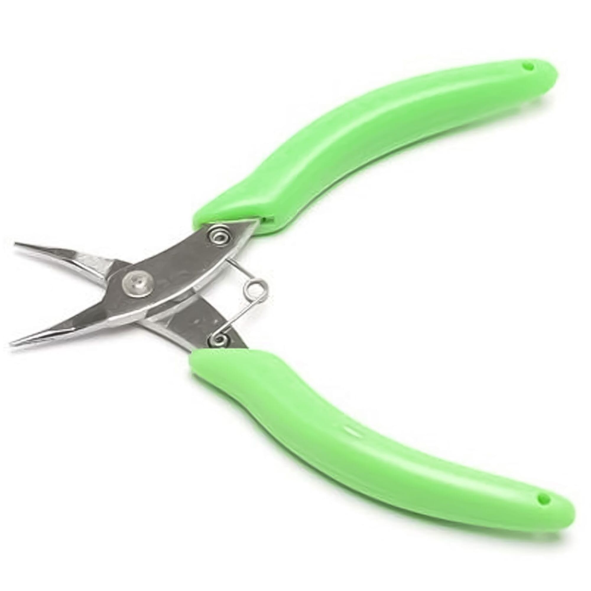 Jewelry Making Pliers Slim Bent Nose Professional Repair Stainless