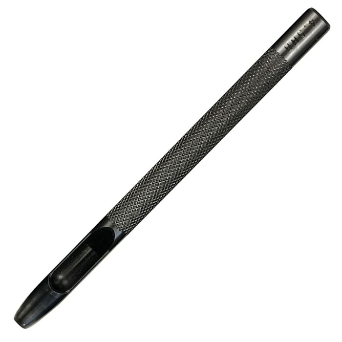 Oka Round Hole Drive Punch 4.5mm Tapered Leathercraft Punching Tool, for Watch Straps, Belts, & Lacing Leather