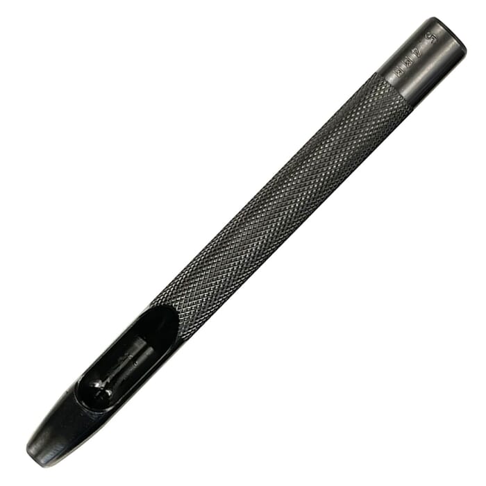 Oka Round Hole Drive Punch 5.5mm Tapered Leathercraft Punching Tool, for Watch Straps, Belts, & Lacing Leather