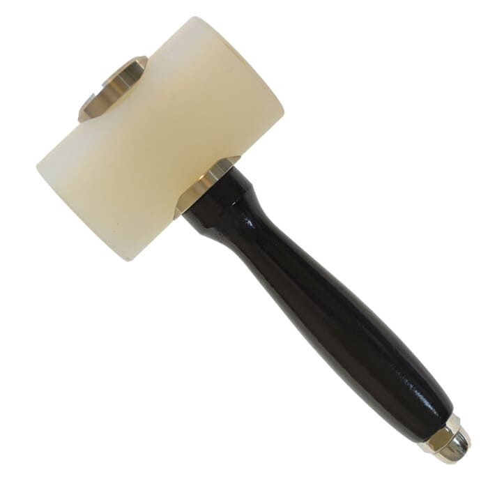 Leathercraft Mallet Tool Black Nylon Double Head Hammer Leather Maul, for Stamping, Carving, and Punching Holes in Leather