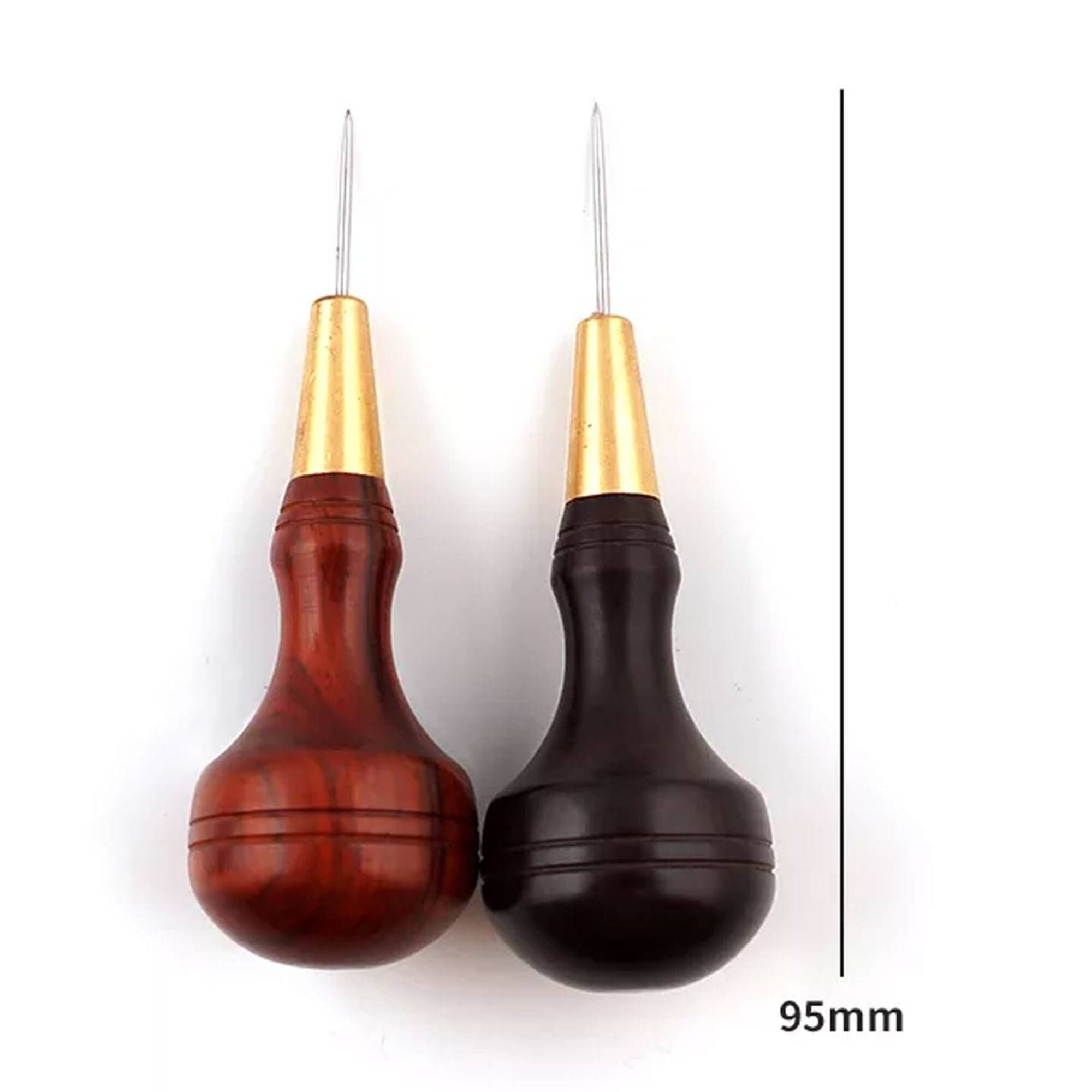 Speedy Drilling Wooden Craft Scratching Awl Thread - Pack of 3 - Heavy Duty  Pattern Leather Hole Small Bookbinding Wood Awl