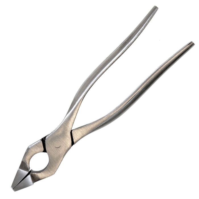 J&D Leathercraft Tool 195mm Straight Leather Edge Pressing Stainless Steel Clamping Pliers, for Gluing and Holding Leatherwork