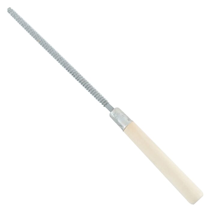 Tsubosan CM-3 Round 100mm Wood Craft File Woodworking Tool, with Wooden Handle, for Shaping & Smoothing Wood Medium Grit