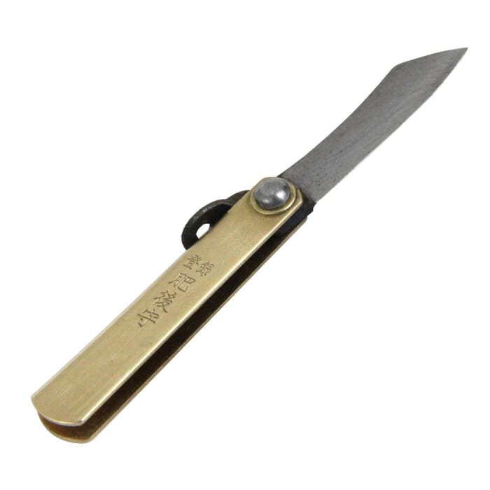 Higonokami Japanese Folding Knife 35mm SK Steel Blade Penknife with Carry Case, for Wood Carving, Whittling, and General Use