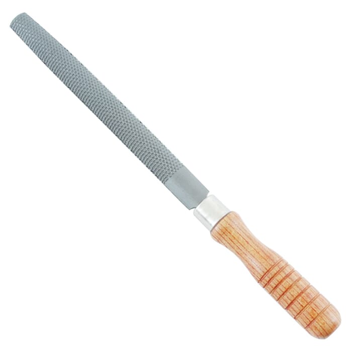 Tsubosan ME-2 Woodworking Tool 200mm Half Round Wood File, with Wooden Handle, for Shaping & Smoothing Out Wood