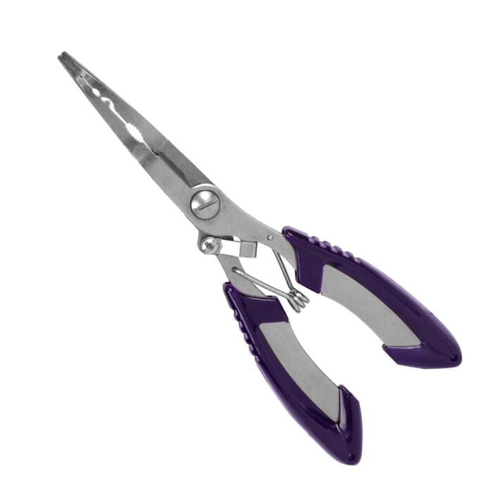 SK11 MFP-2 Hobby Series Stainless Steel 160mm Spring Loaded Bent Multifunctional Pliers, for Gripping, Cutting, & Crimping