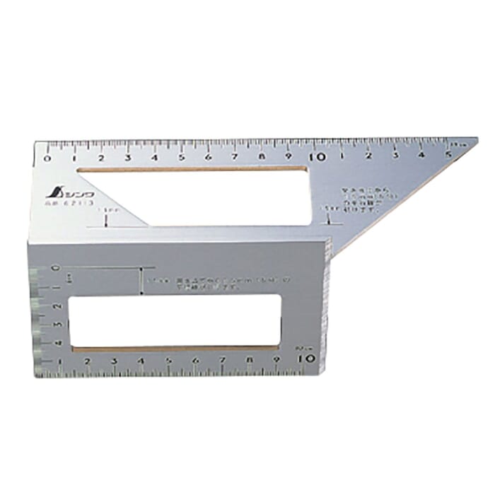 Shinwa 45 90 Degree Aluminum Carpentry Mitre Set Square Ruler 3D Measuring Tool, for Woodworking & Carpentry Projects