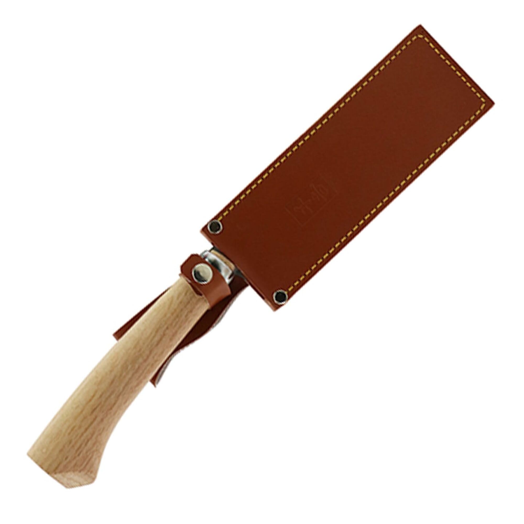KAKURI Japanese NATA Hatchet Tool with Sheath 7 [Double Bevel] Made in  Japan, All Purpose Garden Axe Tool with Wood Handle for Splitting, Cutting