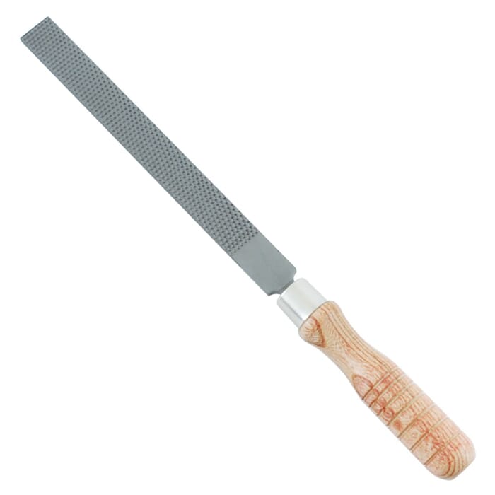 Tsubosan ME-1 Woodworking Tool 200mm Flat Wood File, with Wooden Handle, for Shaping & Smoothing Out Wood