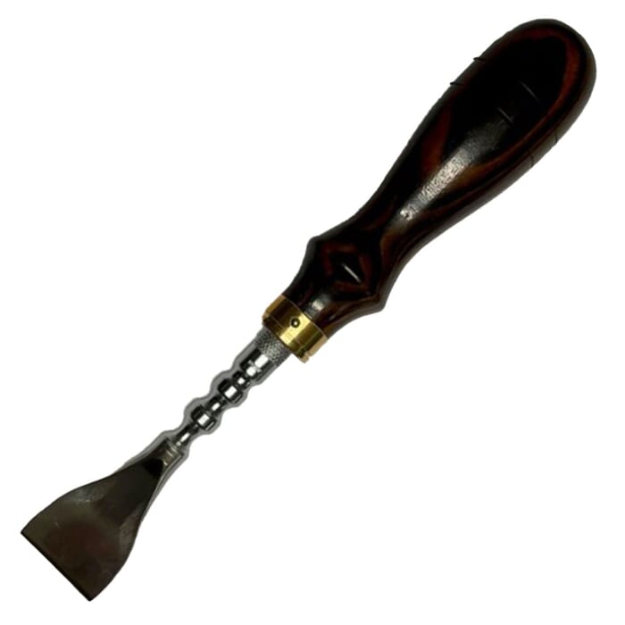 Oka Special Multi Edge Slicker Ebony Leathercraft Creasing Burnishing Tool Multi Purpose Leather Creaser & Burnisher, for Leatherworking