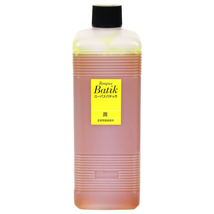 Seiwa Leathercraft 500ml Yellow Roapas Batik Liquid Water Based Leather Dye, for Untreated Vegetable Tanned Leather