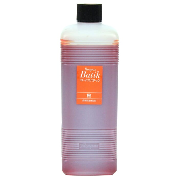 Seiwa Leathercraft 500ml Orange Roapas Batik Liquid Water Based Leather Dye, for Untreated Vegetable Tanned Leather