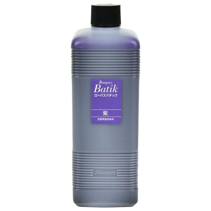 Seiwa Leathercraft 500ml Violet Roapas Batik Liquid Water Based Leather Dye, for Untreated Vegetable Tanned Leather