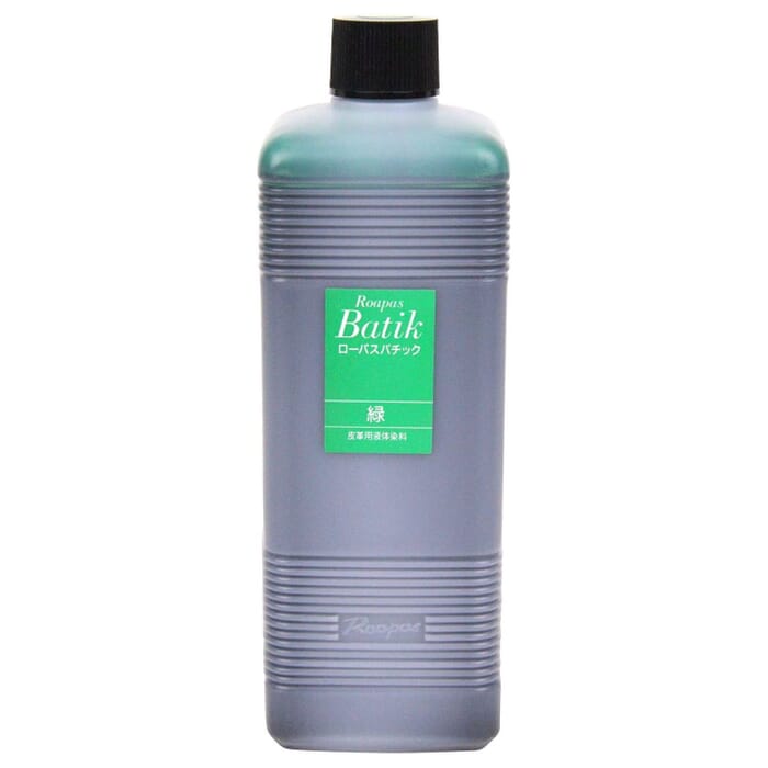 Seiwa Leathercraft 500ml Green Roapas Batik Liquid Water Based Leather Dye, for Untreated Vegetable Tanned Leather