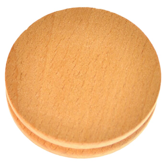 Leathercraft Round Wood Edge Slicker to Burnish the Edge of Leather, for Smoothing & Polishing Leather Edges