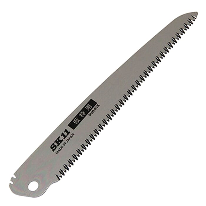 SK11 Folding Saw SUB-21K Replacement Blade 210mm Cross Cut Impact Hardened Steel Rust Resistant Clear Coated for Sawing Heavy Timber